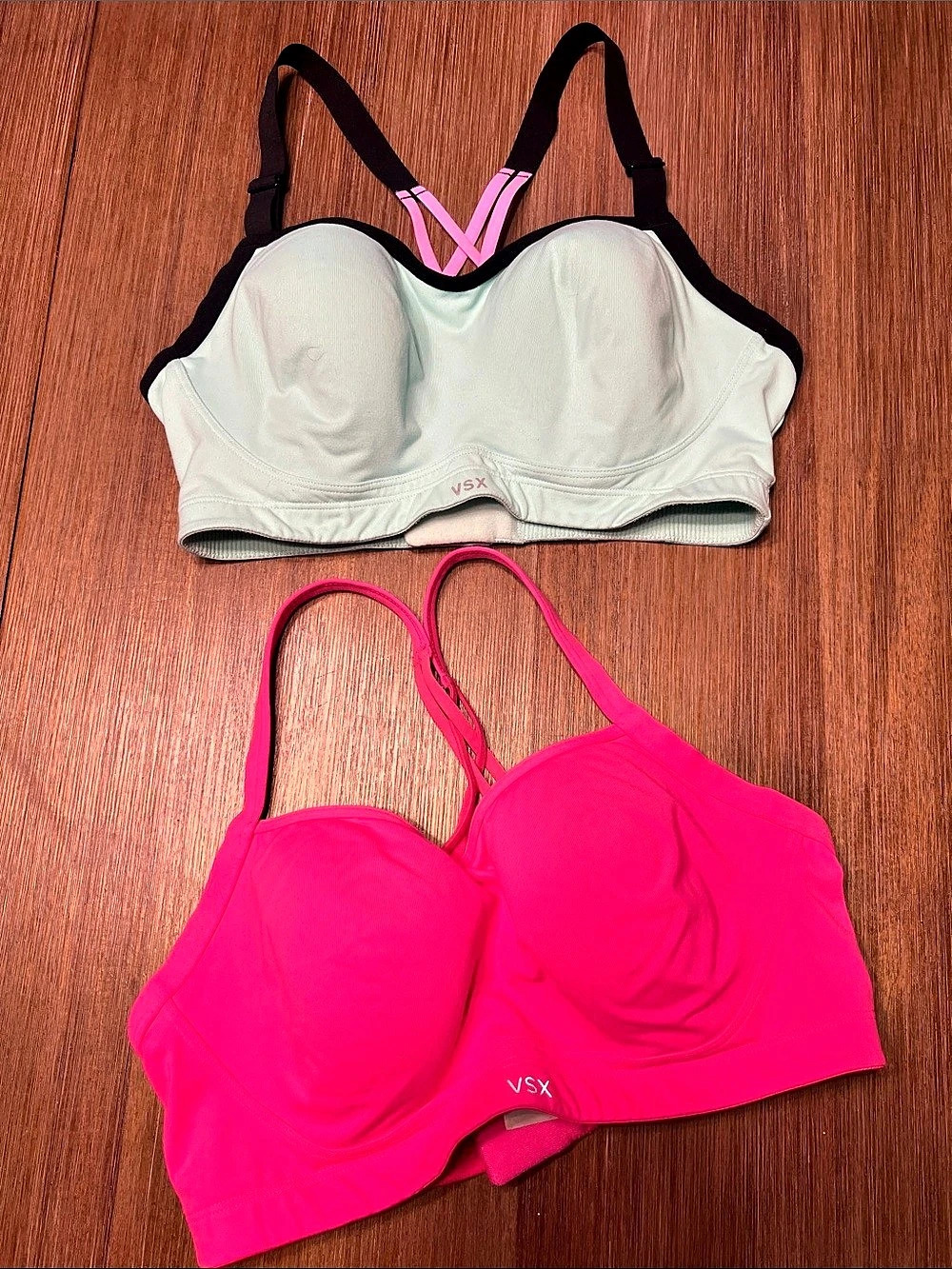 Victoria's Secret VSX Sport Sports Bras Pink & Mint Green Size 36D